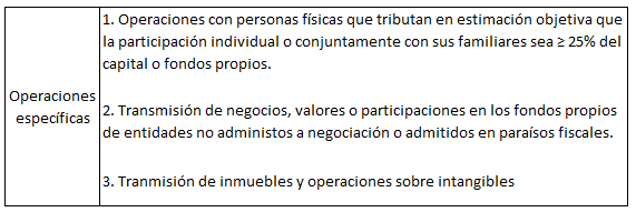 Modelo 232 operaciones específicas